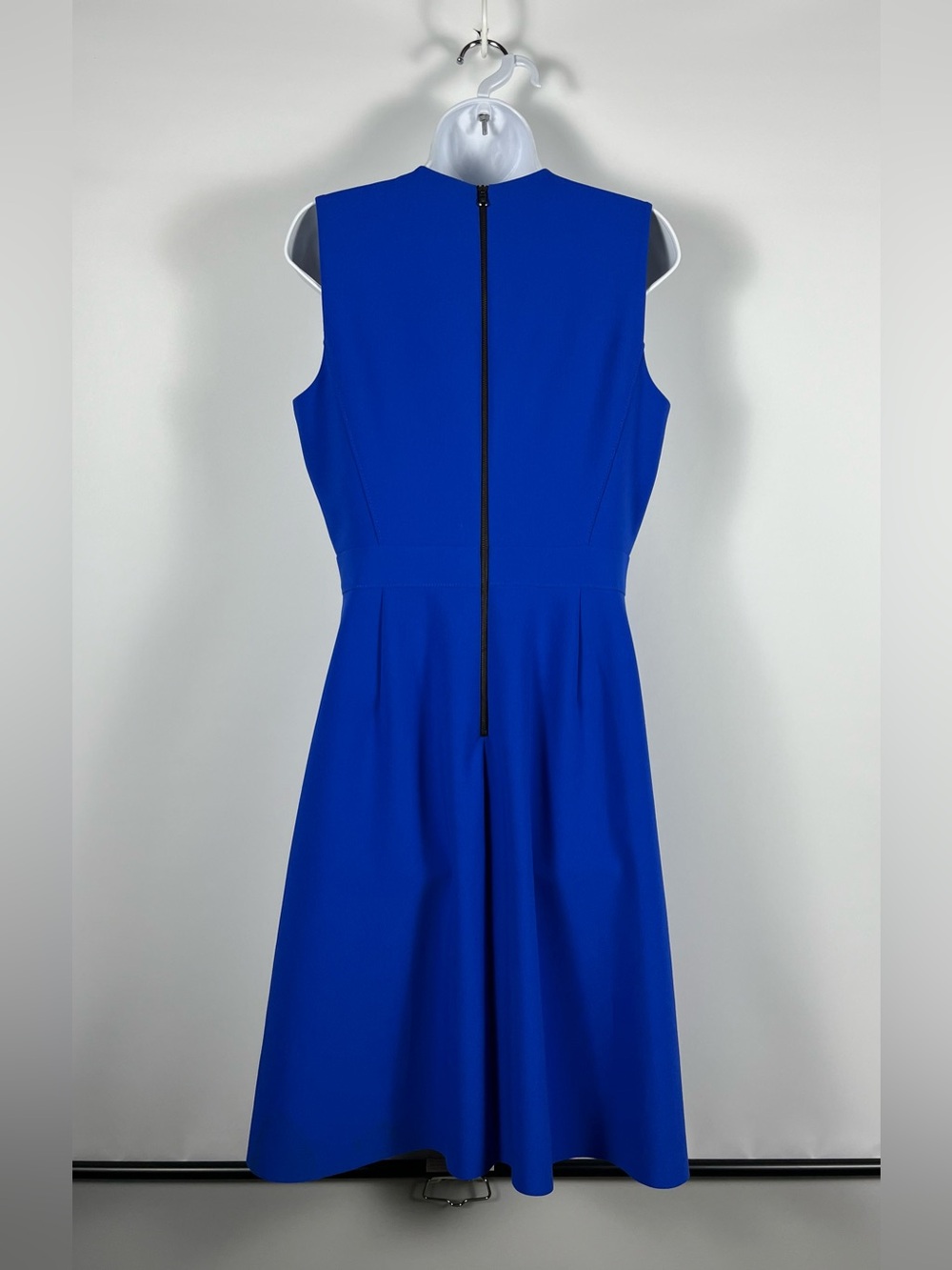 KOBI HALPERIN Sleeveless Royal Blue Fit & Flare Dress Size Medium - Picture 2 of 7
